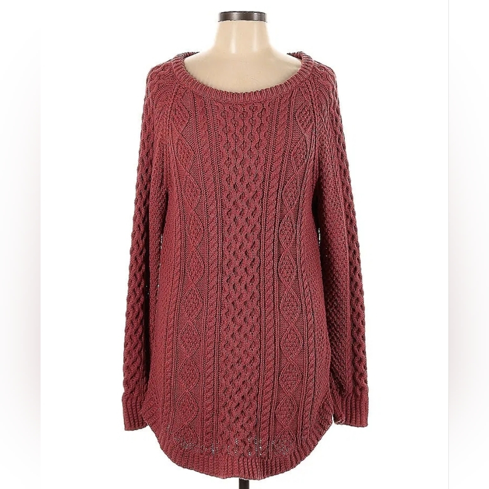 L.L. Bean Signature Fisherman Tunic Sweater - Size L
